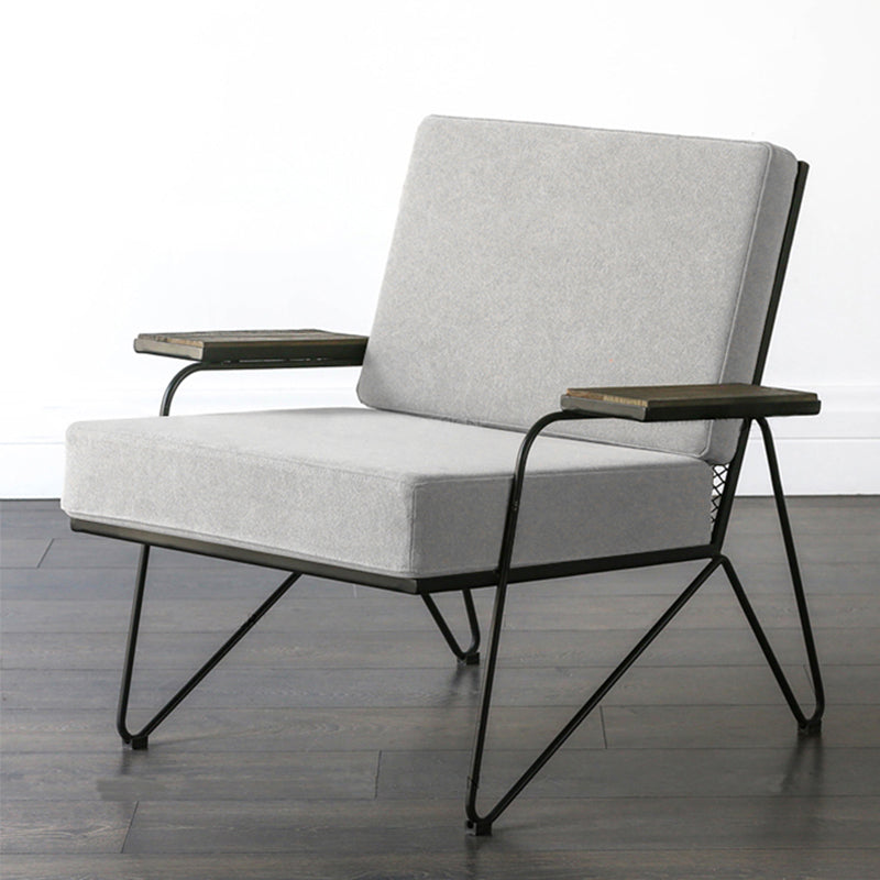 Nordic Arms Included Square Arms Cushion Back Accent Armchair