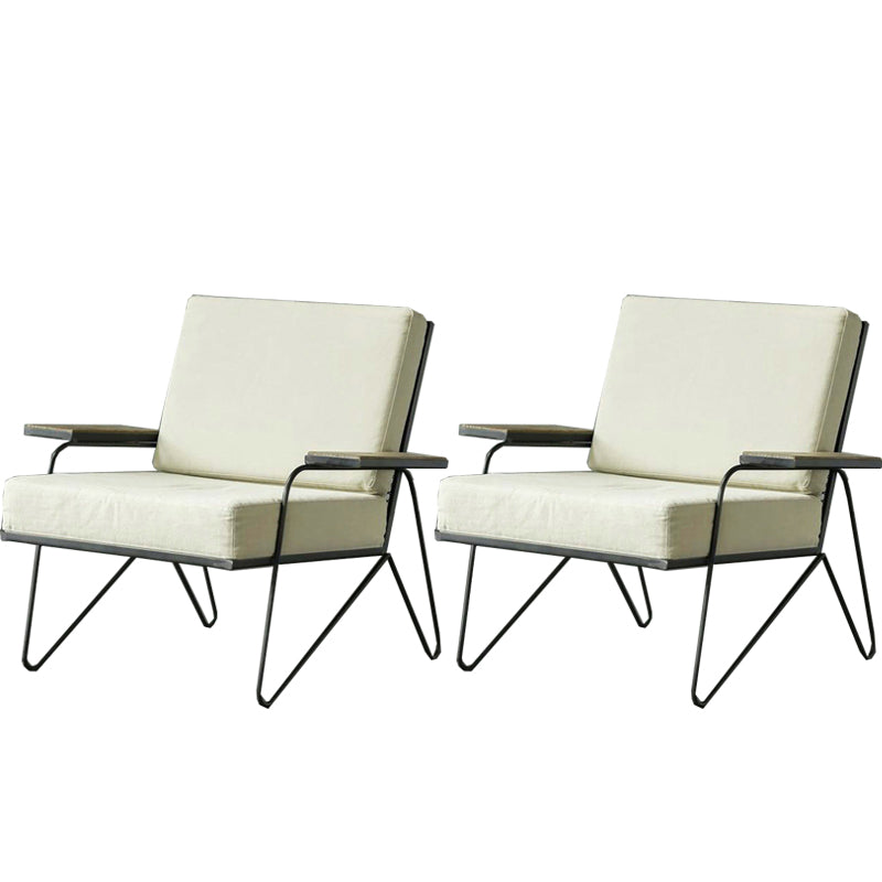 Nordic Arms Included Square Arms Cushion Back Accent Armchair