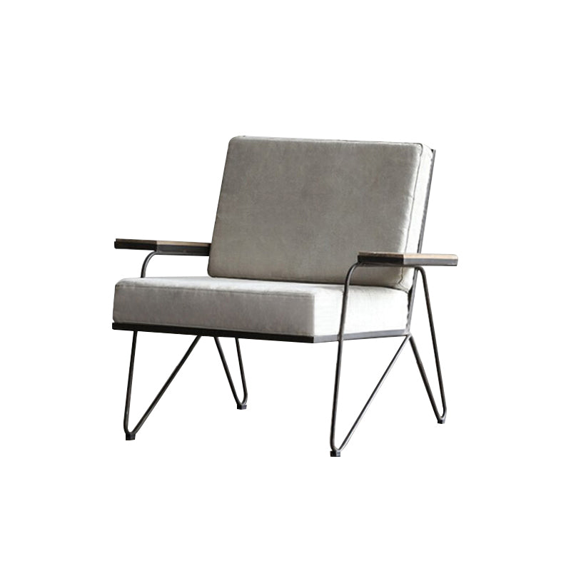 Nordic Arms Included Square Arms Cushion Back Accent Armchair