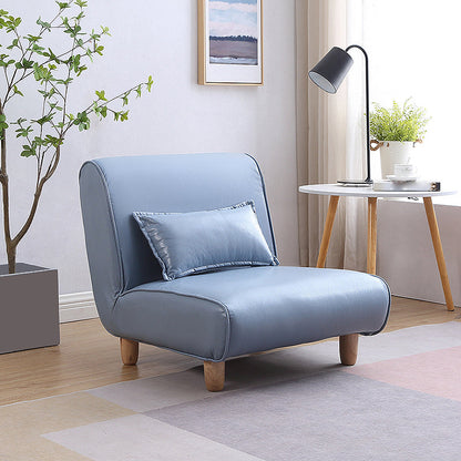 24.4 "brede faux lederen vaste rug spons armloze slipper stoel