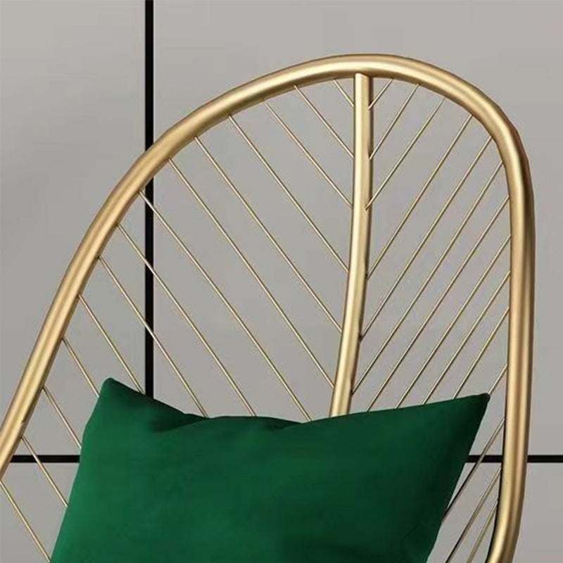 Glam Armless with Pillow Fixed Back Basic Four Leg Parsons Chair Clearhalo 'Accent Chairs' 'accent_chairs' 'Chairs & Seating' 'furn' 'furn_accent_chairs' 'Furniture' 'Living Room Furniture' 5766340