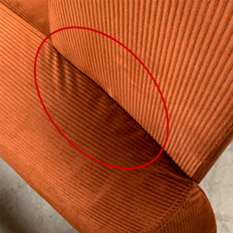 Mid-Century Modern Sled Accent Armchair Fixed Back Arm Chair for Living Room and Bedroom