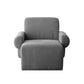 Mid-Century Modern Sled Accent Armchair Fixed Back Arm Chair for Living Room and Bedroom