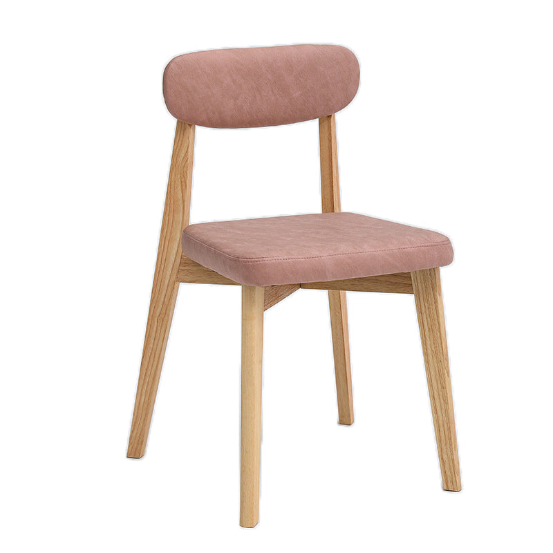 Silla sin brazo17.5 "L x 19.6" W x 33.2 "H Presidente de marco de madera sólida para sala de estar