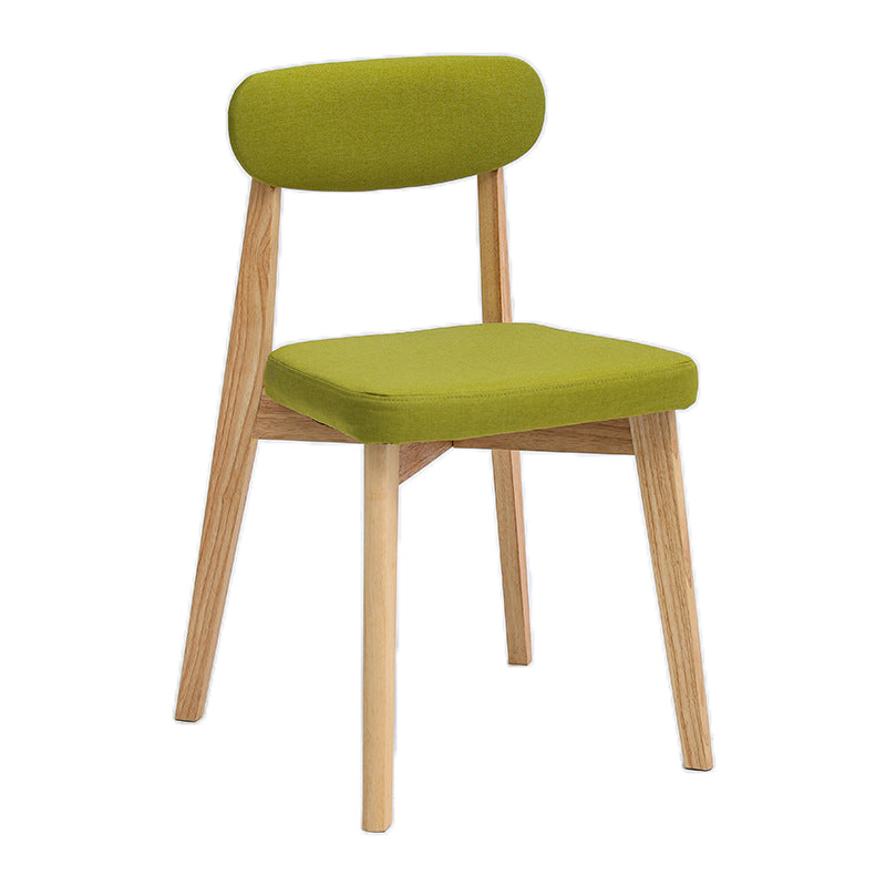 Silla sin brazo17.5 "L x 19.6" W x 33.2 "H Presidente de marco de madera sólida para sala de estar