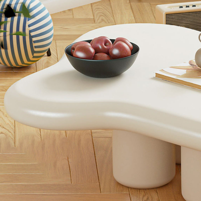 Scandinavian Wooden Coffee Table Free form 3 Legs Coffee Table for Living Room Clearhalo 'Coffee & Accent Tables' 'Coffee Tables' 'coffee_tables' 'furn' 'furn_coffee_tables' 'Furniture' 'Living Room Furniture' 5766443