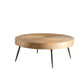 Table basse en bois moderne, Table de Cocktail ronde en forme de dessus pour le salon
