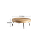 Table basse en bois moderne, Table de Cocktail ronde en forme de dessus pour le salon