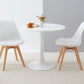 Modern Pedestal Wooden Coffee Table Set Round Top Shape Cocktail Table for Home Clearhalo 'Coffee & Accent Tables' 'Coffee Tables' 'coffee_tables' 'furn' 'furn_coffee_tables' 'Furniture' 'Living Room Furniture' 5766485