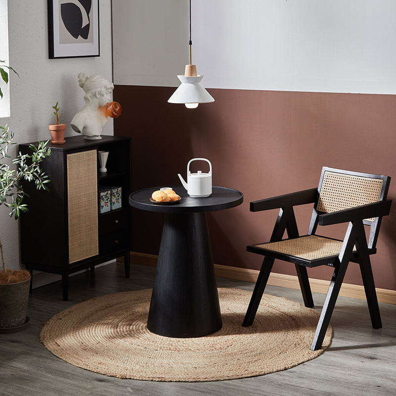 Modern Pedestal Wooden Coffee Table Set Round Top Shape Cocktail Table for Living Room Clearhalo 'Coffee & Accent Tables' 'Coffee Tables' 'coffee_tables' 'furn' 'furn_coffee_tables' 'Furniture' 'Living Room Furniture' 5766492