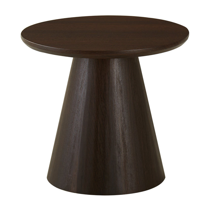 Modern Pedestal Wooden Coffee Table Set Round Top Shape Cocktail Table for Living Room Brown Clearhalo 'Coffee & Accent Tables' 'Coffee Tables' 'coffee_tables' 'furn' 'furn_coffee_tables' 'Furniture' 'Living Room Furniture' 5766493