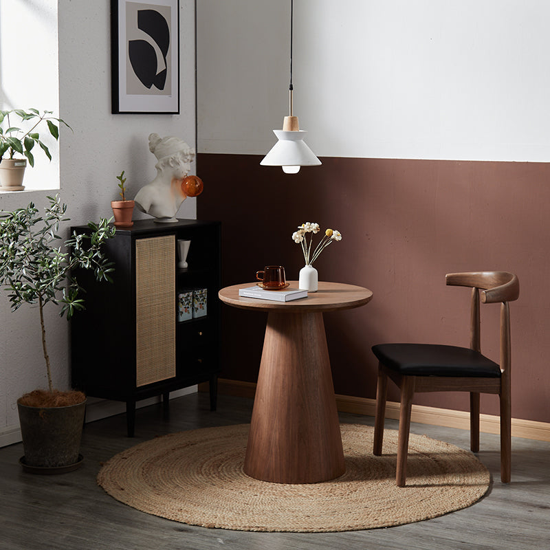 Modern Pedestal Wooden Coffee Table Set Round Top Shape Cocktail Table for Living Room Clearhalo 'Coffee & Accent Tables' 'Coffee Tables' 'coffee_tables' 'furn' 'furn_coffee_tables' 'Furniture' 'Living Room Furniture' 5766495