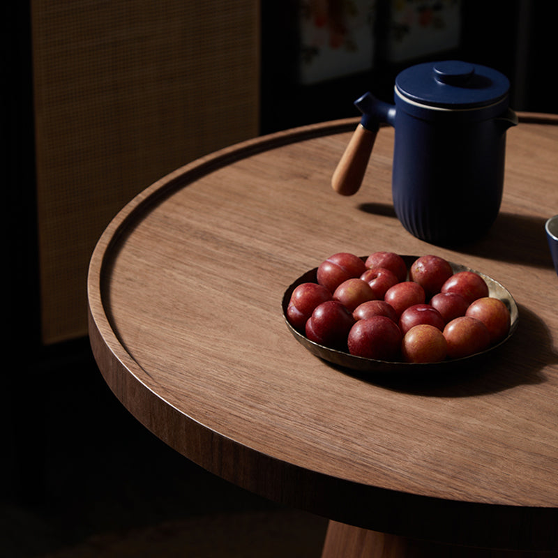 Modern Pedestal Wooden Coffee Table Set Round Top Shape Cocktail Table for Living Room Clearhalo 'Coffee & Accent Tables' 'Coffee Tables' 'coffee_tables' 'furn' 'furn_coffee_tables' 'Furniture' 'Living Room Furniture' 5766504
