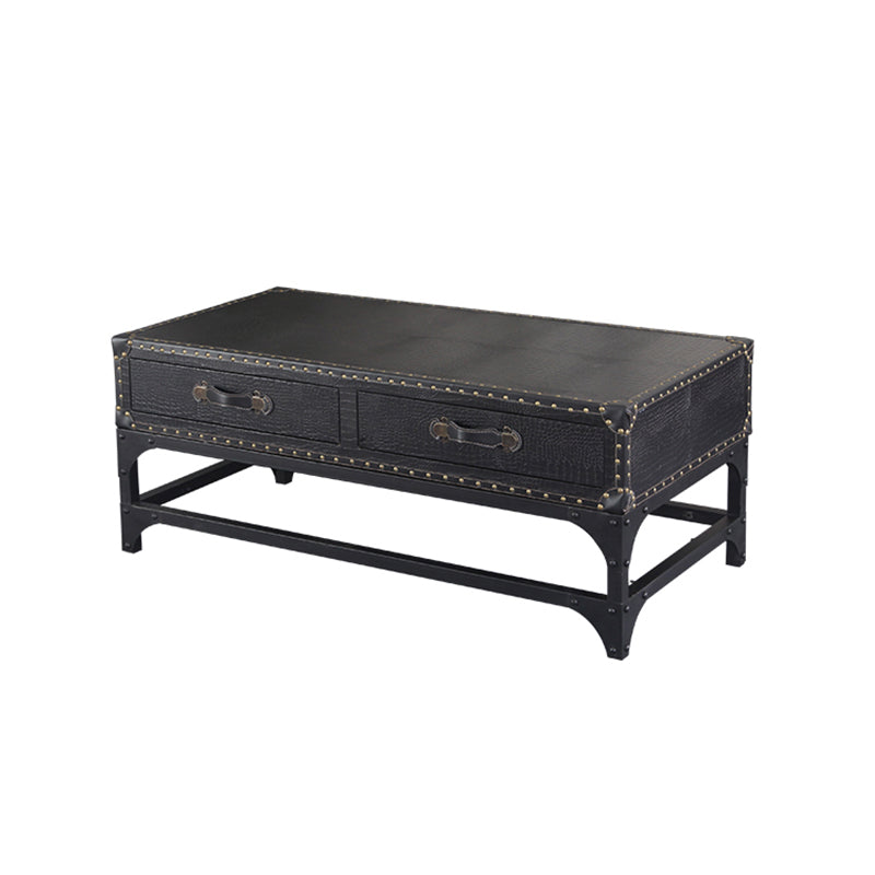 French Country Distressed Cocktail Table Wooden Coffee Table Set for Living Room Clearhalo 'Coffee & Accent Tables' 'Coffee Tables' 'coffee_tables' 'furn' 'furn_coffee_tables' 'Furniture' 'Living Room Furniture' 5766600