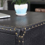 French Country Distressed Cocktail Table Wooden Coffee Table Set for Living Room