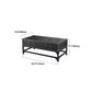 French Country Distressed Cocktail Table Wooden Coffee Table Set for Living Room Clearhalo 'Coffee & Accent Tables' 'Coffee Tables' 'coffee_tables' 'furn' 'furn_coffee_tables' 'Furniture' 'Living Room Furniture' 5766607