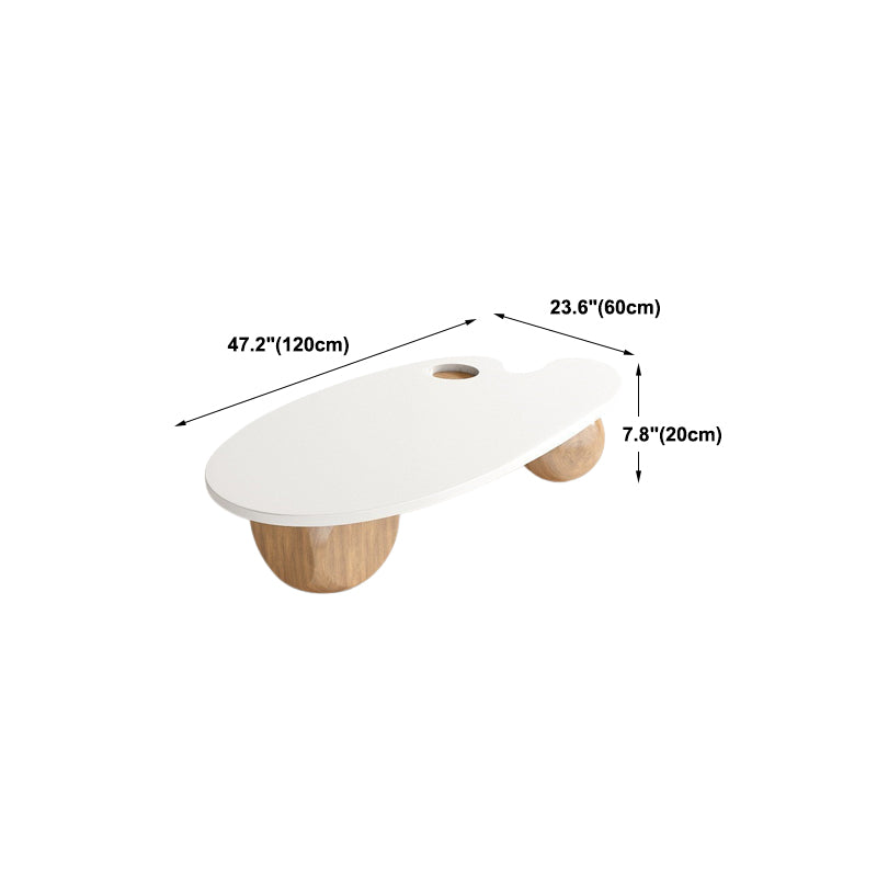 Scandinavian Style Coffee Cocktail Table 3 Legs Wooden Coffee Table