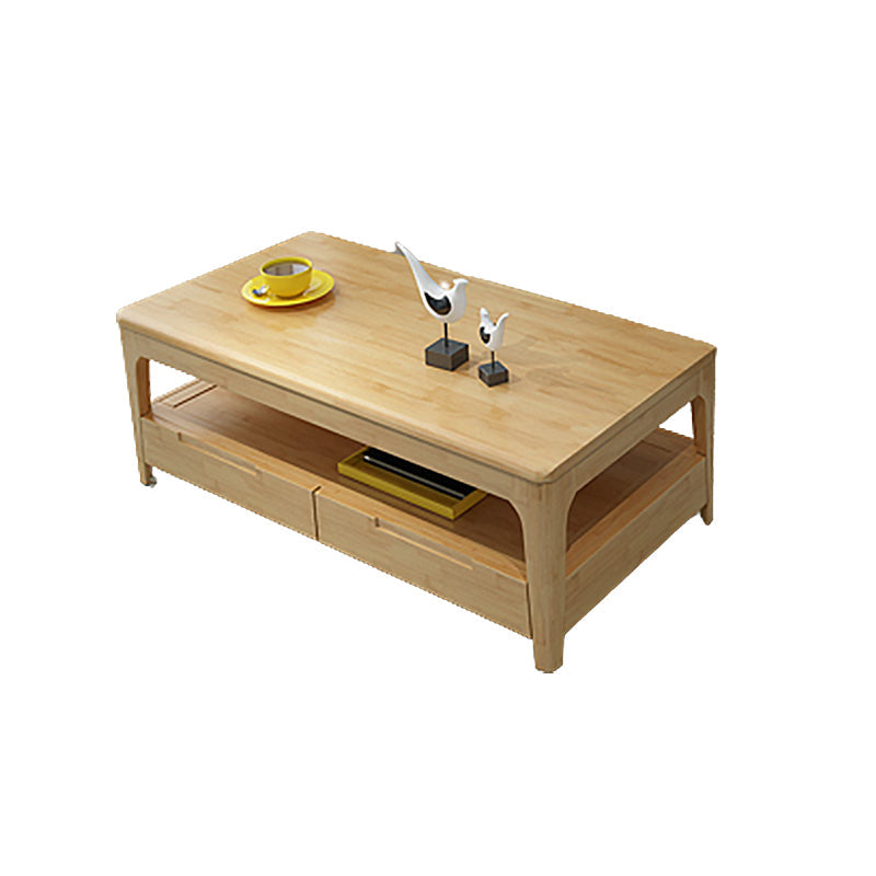 23.62 inch Wide Scandinavian Style Coffee Cocktail Table Solid Wood Coffee Table Clearhalo 'Coffee & Accent Tables' 'Coffee Tables' 'coffee_tables' 'furn' 'furn_coffee_tables' 'Furniture' 'Living Room Furniture' 5766632