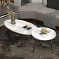 Modern Style Round/oval Wooden Table Metal 3/4 Legs Base Coffee Table
