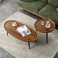 Modern Style Round/oval Wooden Table Metal 3/4 Legs Base Coffee Table