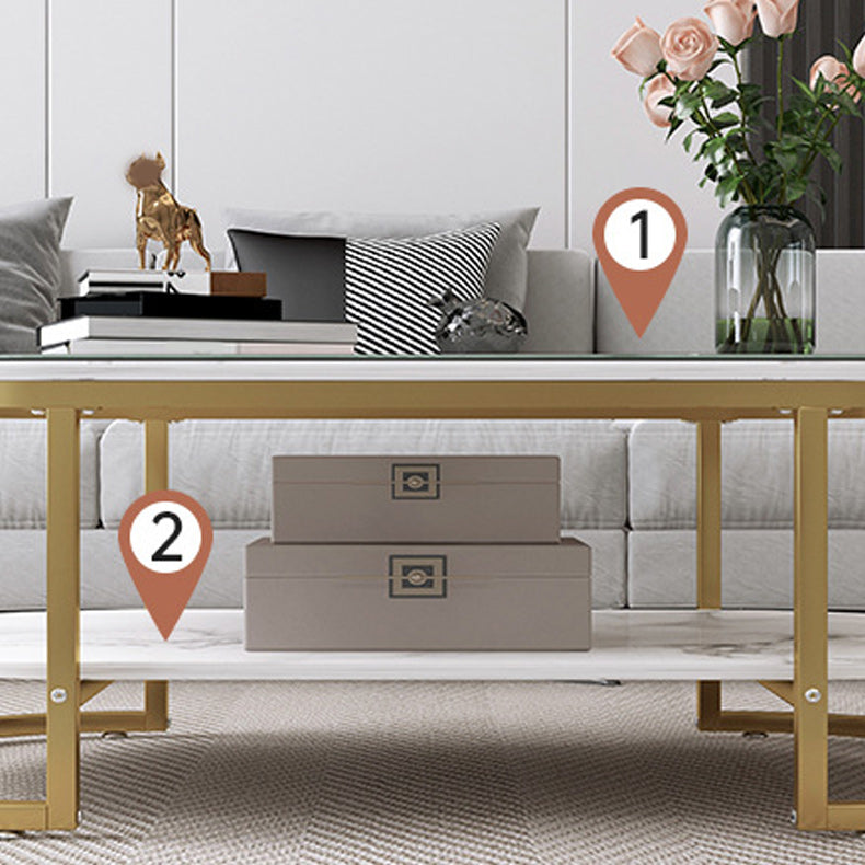 Oval Modern Coffee Table Wood Minimalist Coffee Table for Living Room Clearhalo 'Coffee & Accent Tables' 'Coffee Tables' 'coffee_tables' 'furn' 'furn_coffee_tables' 'Furniture' 'Living Room Furniture' 5766840