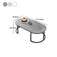Oval Modern Coffee Table Wood Minimalist Coffee Table for Living Room Clearhalo 'Coffee & Accent Tables' 'Coffee Tables' 'coffee_tables' 'furn' 'furn_coffee_tables' 'Furniture' 'Living Room Furniture' 5766848