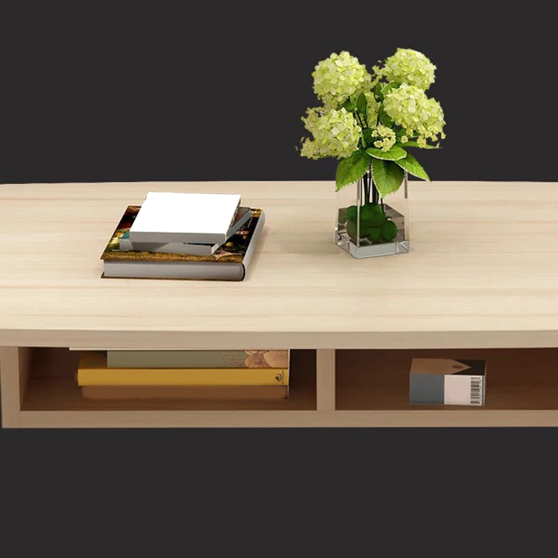 Tavolino da cocktail quadrati a 4 gambe tavolino in legno moderno minimalista