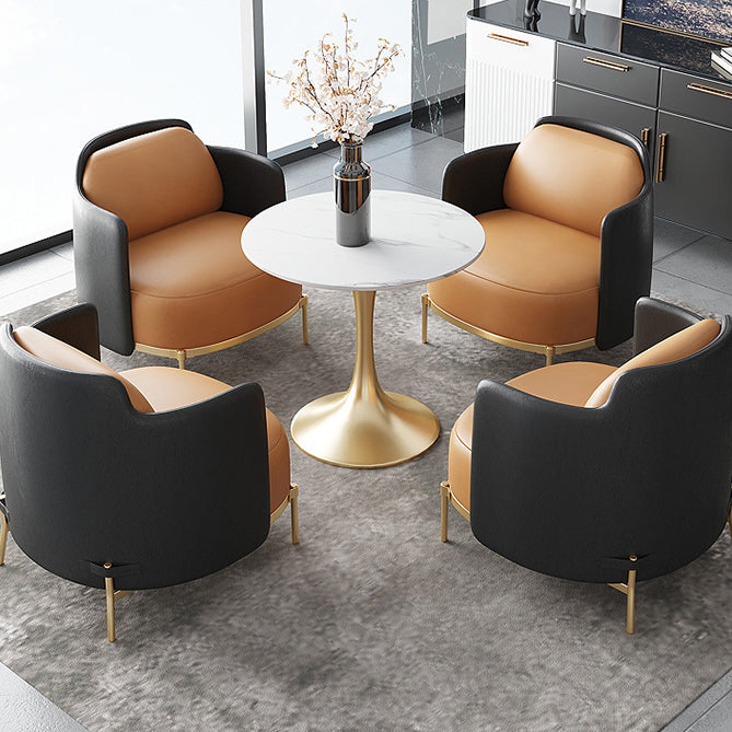 Tavolo da pranzo in stile moderno tulipano tavolo in pietra sinterizzata per sala da pranzo