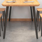 Industrial Style Natural Wood Table Metal 4 Legs Dining Table Clearhalo 'Dining Tables & Seating' 'Dining Tables' 'dining_table' 'furn' 'furn_dining_table' 'Furniture' 'Kitchen & Dining Furniture' 5766937
