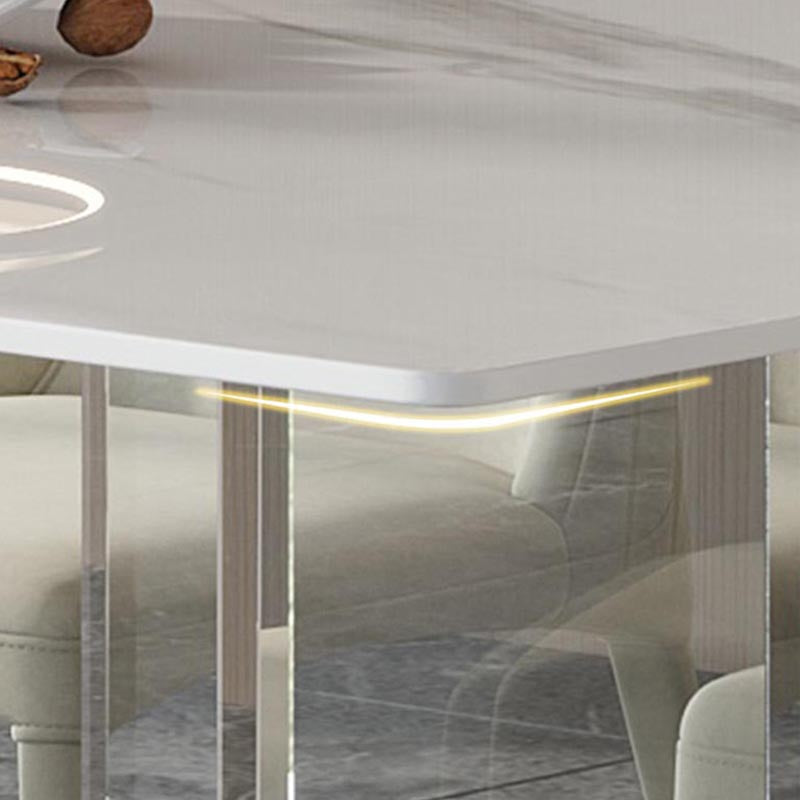 Contemporary Style Dining Table Rectangle Table for Home Kitchen