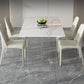 Contemporary Style Dining Table Rectangle Table for Home Kitchen