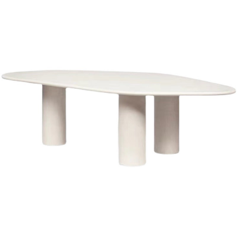 Modern Style White Wood Table Specialty Dining Table for Kitchen Without Chairs Clearhalo 'Dining Tables & Seating' 'Dining Tables' 'dining_table' 'furn' 'furn_dining_table' 'Furniture' 'Kitchen & Dining Furniture' 5767128