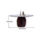 Round Standard Height Dining Table Modern Solid Wood Pedestal Dining Table