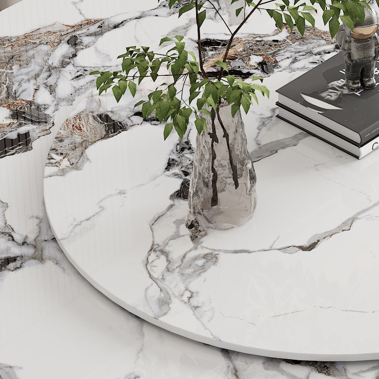 Mesa de comedor de pedestal de la base de rosas