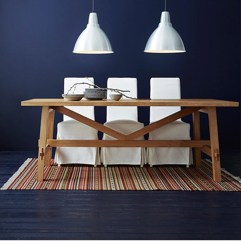 Contemporary Style Dining Table Solid Wood Rectangle Table for Home Kitchen 70.9"L x 31.5"W x 29.5"H Without Chairs Clearhalo 'Dining Tables & Seating' 'Dining Tables' 'dining_table' 'furn' 'furn_dining_table' 'Furniture' 'Kitchen & Dining Furniture' 5767240