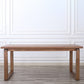 Rectangle Dining Table Solid Wood Contemporary Style Brown Dinner Table for Home Kitchen