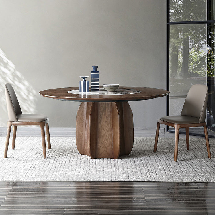 Round Dining Table Contemporary Style Dinner Table for Home Kitchen 47.2"L x 47.2"W x 29.5"H Without Chairs Clearhalo 'Dining Tables & Seating' 'Dining Tables' 'dining_table' 'furn' 'furn_dining_table' 'Furniture' 'Kitchen & Dining Furniture' 5767352