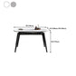 Modern Wood Base Dining Table Round Extendable 4 Legs Dining Table