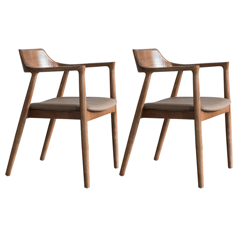 Silla de comedor tradicional de silla trasera con patas de madera para cocina