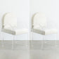 Velvet Matte Finish Dining Chair Designer Style Home Solid Back Arm Chair Off-White 2 Piece Set Clearhalo 'Dining Chairs' 'Dining Tables & Seating' 'dining_chair' 'furn' 'furn_dining_chair' 'Furniture' 'Kitchen & Dining Furniture' 5767427