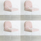 Velvet Matte Finish Dining Chair Designer Style Home Solid Back Arm Chair Pink 4 Piece Set Clearhalo 'Dining Chairs' 'Dining Tables & Seating' 'dining_chair' 'furn' 'furn_dining_chair' 'Furniture' 'Kitchen & Dining Furniture' 5767435
