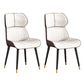 Scandinavian Wingback Arm Dining Chairs for Home Leather Dining Chairs