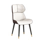 Scandinavian Wingback Arm Dining Chairs for Home Leather Dining Chairs