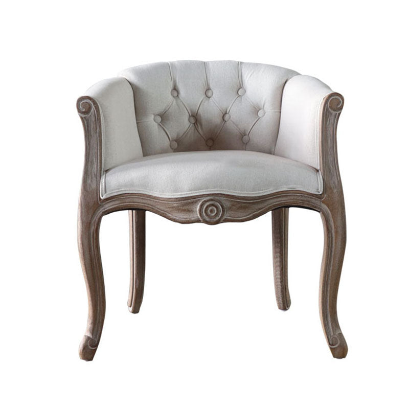 マット仕上げソリッドバックチェアファームハウスコーヒーショップファブリックアームチェア