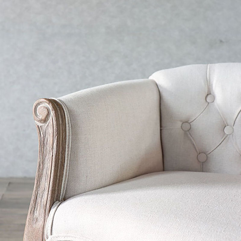 マット仕上げソリッドバックチェアファームハウスコーヒーショップファブリックアームチェア