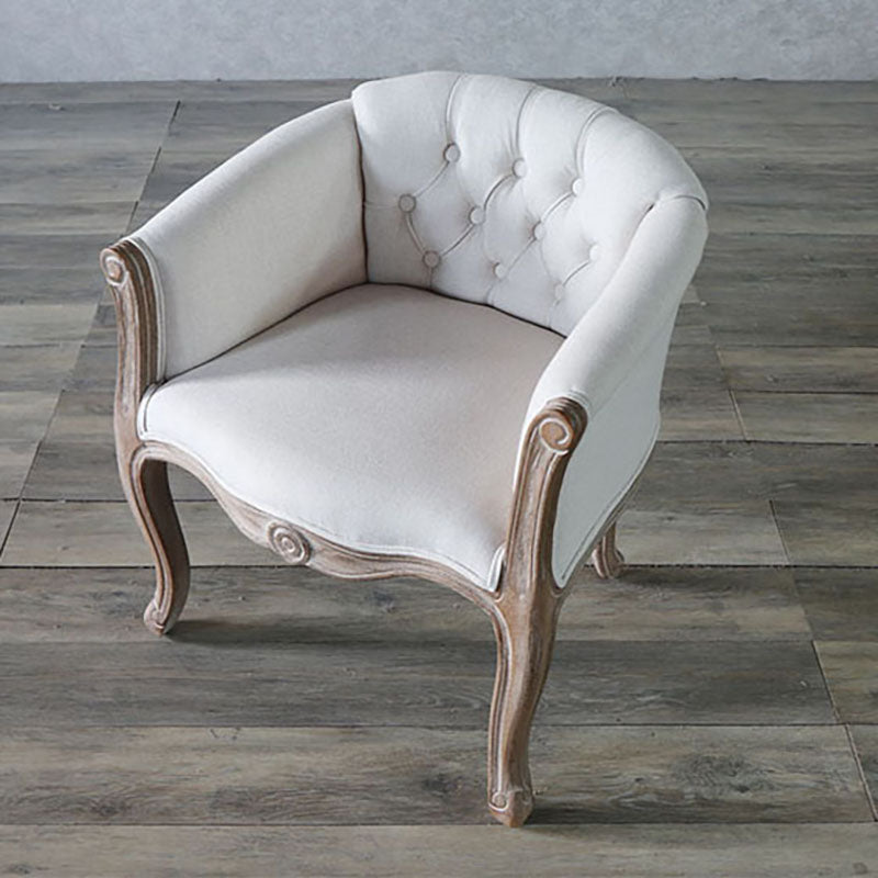 マット仕上げソリッドバックチェアファームハウスコーヒーショップファブリックアームチェア