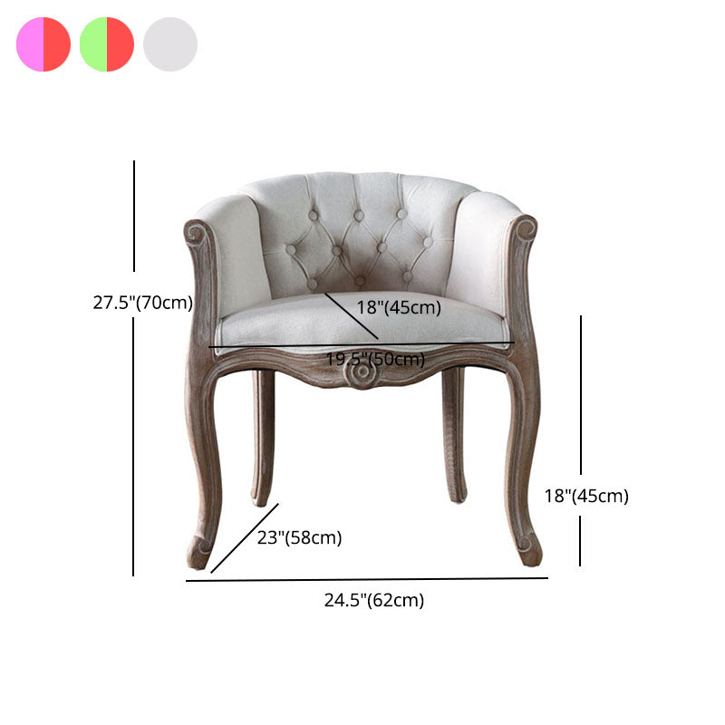 マット仕上げソリッドバックチェアファームハウスコーヒーショップファブリックアームチェア