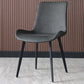 Industrial Solid Back Side Chairs PU Leather Dining Chairs for Home