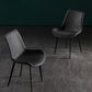 Industrial Solid Back Side Chairs PU Leather Dining Chairs for Home