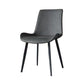 Industrial Solid Back Side Chairs PU Leather Dining Chairs for Home